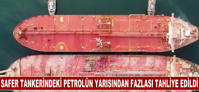 Kızıldeniz'de tehlike arz eden Safer tankerindeki petrolün yarısından fazlası tahliye edildi