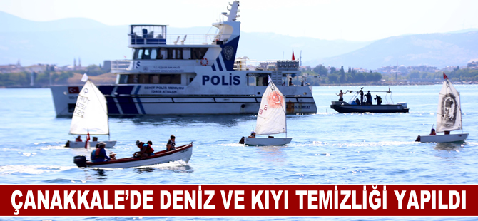 Çanakkale Savaşları ve Gelibolu Tarihi Alanı'nda deniz ve kıyı temizliği yapıldı