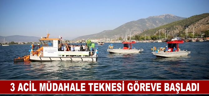 3 acil müdahale teknesi göreve başladı