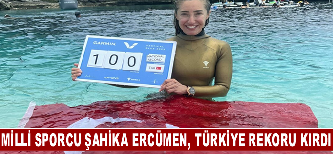 Milli sporcu Şahika Ercümen, 100 metrede Türkiye rekoru kırdı