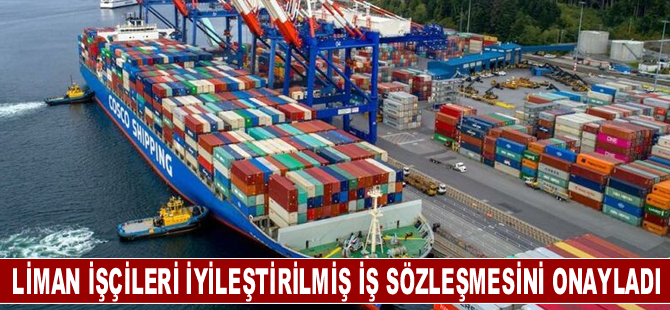 Kanadalı liman işçileri iyileştirilmiş iş sözleşmesini onayladı