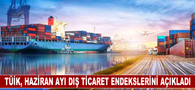 TÜİK, Haziran ayı dış ticaret endekslerini açıkladı