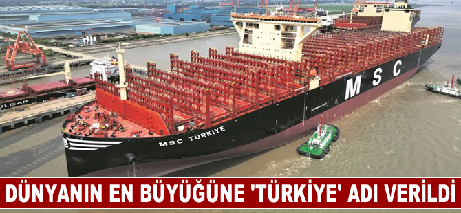 Dünyanın en büyüğüne 'Türkiye' adı verildi