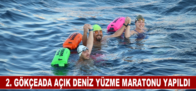 2. Gökçeada Açık Deniz Yüzme Maratonu yapıldı