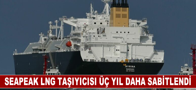 Seapeak LNG taşıyıcısı üç yıl daha sabitlendi