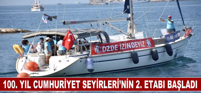 Bodrum'da kadın yelkenciler "100. Yıl Cumhuriyet Seyirleri" başlıklı projelerinin ikinci etabı için yola çıktı