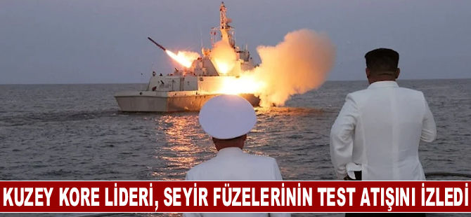 Kuzey Kore lideri Kim, ülkesinin stratejik seyir füzelerinin test atışını izledi