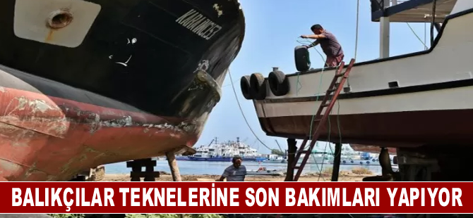 Denizle 1 Eylül'de kavuşacak Karadenizli balıkçılar teknelerine son bakımları yapıyor