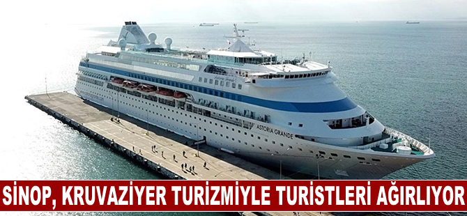 Doğal liman kenti Sinop, kruvaziyer turizmiyle yabancı turistleri ağırlamayı sürdürüyor