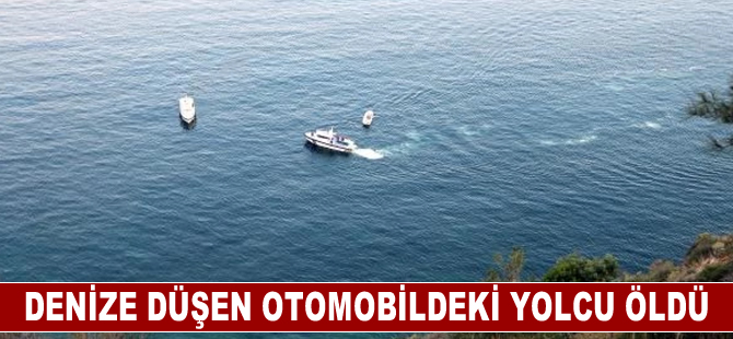 Tekirdağ'da denize düşen otomobildeki yolcu öldü, sürücü yaralandı