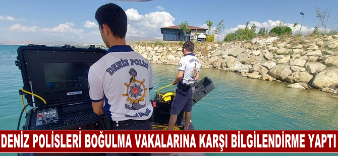 Van'da deniz polisi ekipleri 5 bin 72 kişiyi boğulmalara karşı bilgilendirdi