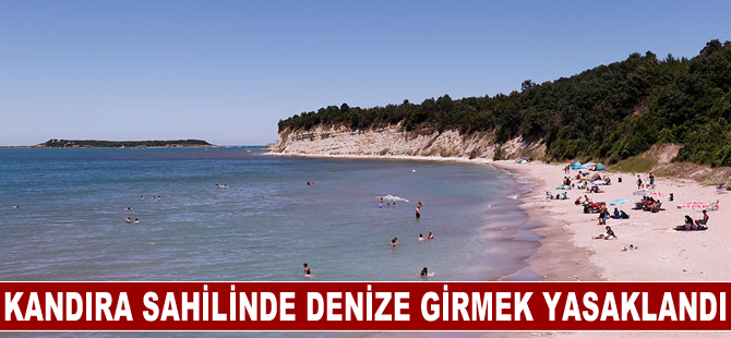 Kocaeli'nin Kandıra sahilinde, hafta sonu denize girmek yasaklandı