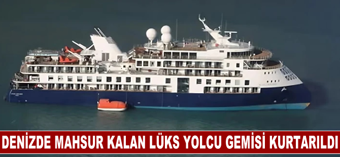 Grönland'ın kuzeydoğusunda denizde mahsur kalan lüks yolcu gemisi kurtarıldı