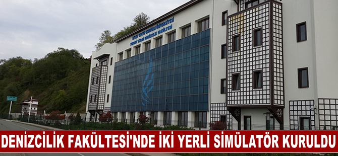 Rize'de üniversiteye denizcilik alanında iki yerli simülatör kuruldu