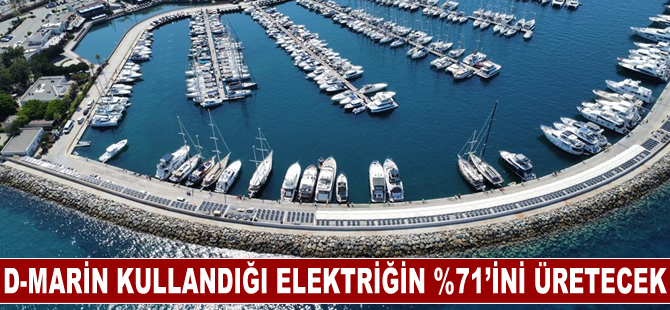 D-Marin, kullandığı elektriğin %71’ini kendisi üretecek