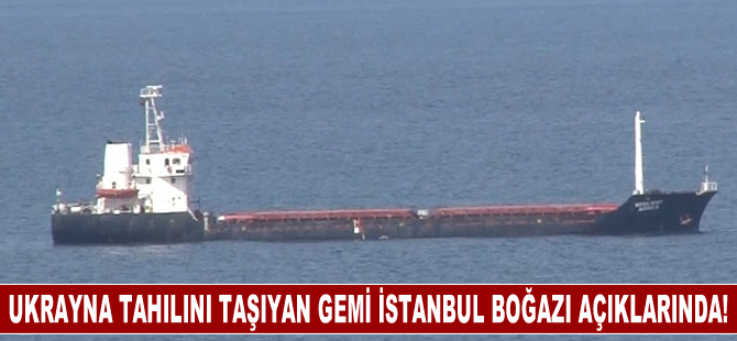 Ukrayna tahılını taşıyan gemi İstanbul Boğazı açıklarında demirledi