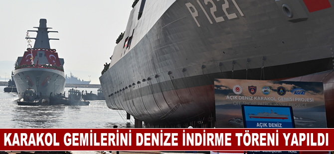 İstanbul'da Pakistan MİLGEM teslimatı ile karakol gemilerini denize indirme töreni yapıldı