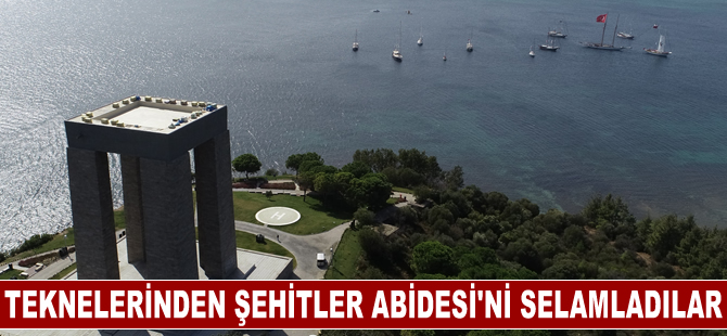 Maximiles Black 35. The Bodrum Cup Yelken Yarışları'na katılanlar teknelerinden Şehitler Abidesi'ni selamladı