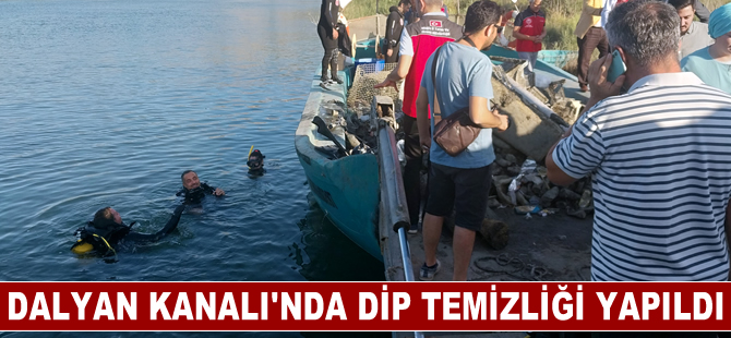 Dalyan Kanalı'nda dip temizliği yapıldı