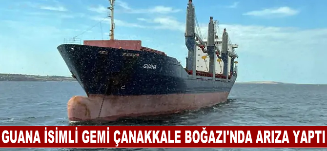 Guana isimli kuru yük gemisi Çanakkale Boğazı'nda arıza yaptı