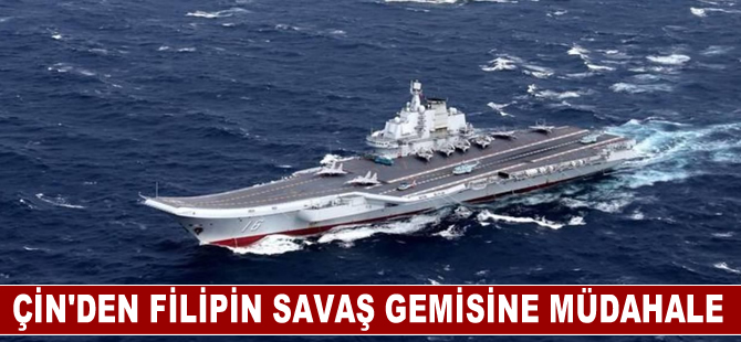 Çin, Filipin savaş gemisini Scarborough Sığı'ndan uzaklaştırdığını bildirdi