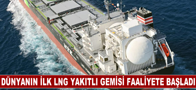 Dünyanın ilk LNG yakıtlı gemisi faaliyete geçti