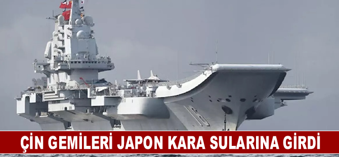 Çin'e ait gemiler Japon kara sularına girdi