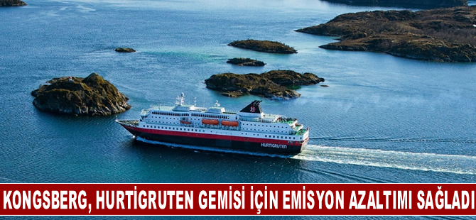 Kongsberg, Hurtigruten gemisi için emisyon azaltımı sağladı