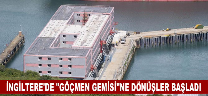 İngiltere'de "göçmen gemisi"ne dönüşler başladı