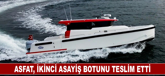 ASFAT, ikinci Asayiş Botunu teslim etti