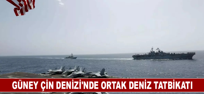 ABD, Kanada, Japonya, Avustralya ve Yeni Zelanda'dan Güney Çin Denizi'nde ortak deniz tatbikatı