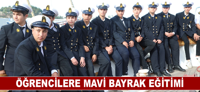 Öğrencilere mavi bayrak eğitimi