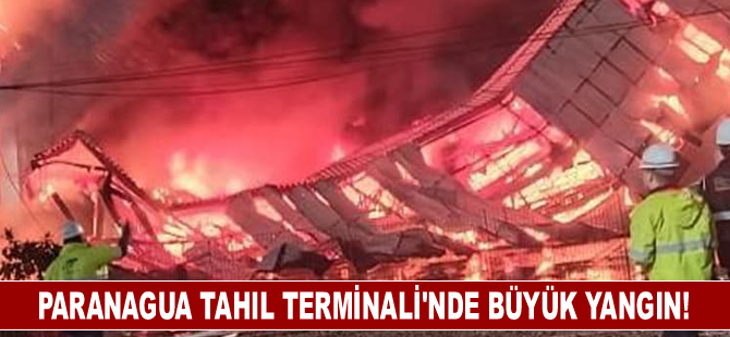 Paranagua Tahıl Terminali’nde büyük yangın