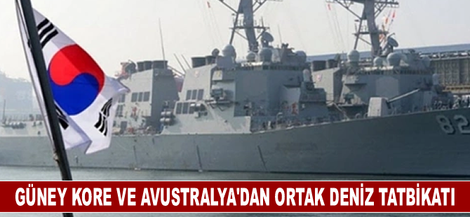 Güney Kore ve Avustralya'dan Doğu Denizi'nde ortak deniz tatbikatı