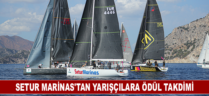 Setur Marinas'tan yarışçılara ödül takdimi