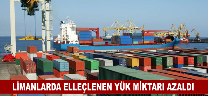 Limanlarda elleçlenen yük miktarı ekimde azaldı