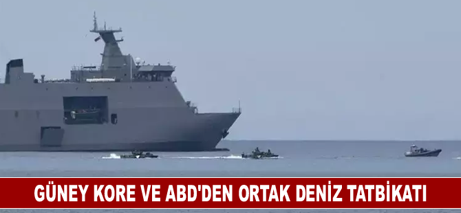 Güney Kore ve ABD'den ortak deniz tatbikatı