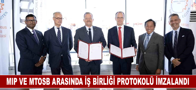 Mersin Uluslararası Limanı ve MTOSB İş Birliği Protokolü İmzalandı