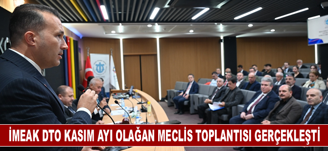 İMEAK Deniz Ticaret Odası Kocaeli Şubesi’nin Kasım Ayı Olağan Meclis Toplantısı gerçekleşti