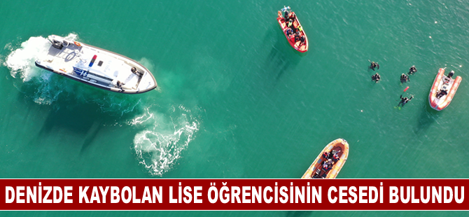 Trabzon'da denizde kaybolan 2 lise öğrencisinden birinin cesedi bulundu