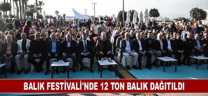 Balık Festivali'nde 12 ton balık dağıtıldı