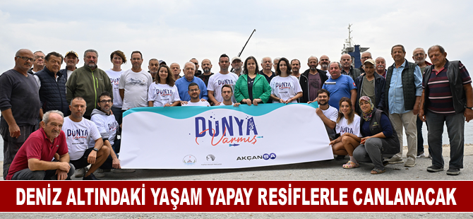 Deniz altındaki yaşam yapay resiflerle canlanacak