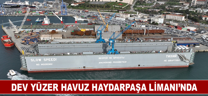 Dev yüzer havuz Haydarpaşa Limanı’nda