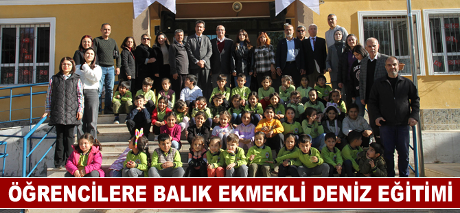 Öğrencilere balık ekmekli deniz eğitimi