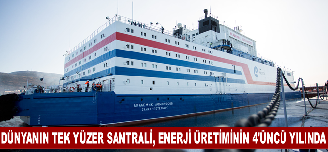 Dünyanın tek yüzer santrali, enerji üretiminin 4’üncü yılında