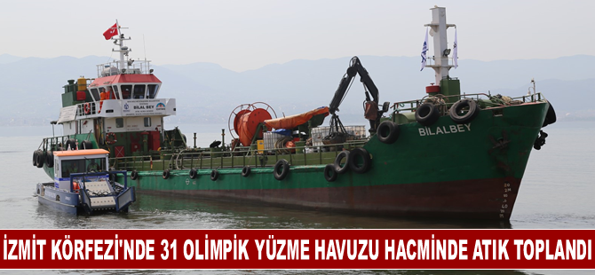 İzmit Körfezi'ne 2023'te 31 olimpik yüzme havuzu hacminde atık toplandı