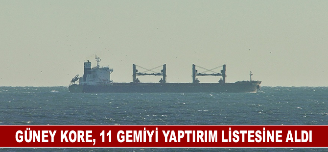 Güney Kore, 11 gemiyi yaptırım listesine aldı