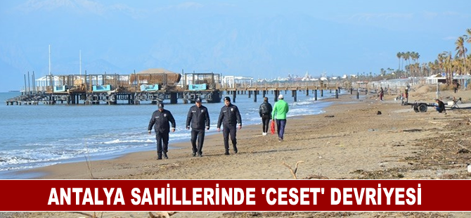 Antalya sahillerinde 'ceset' devriyesi