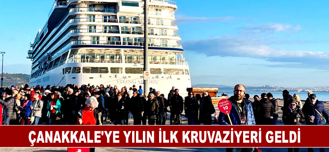 Çanakkale’ye yılın ilk kruvaziyeri geldi