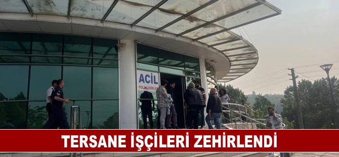 Yalova'da tersane işçileri yemekten zehirlendi